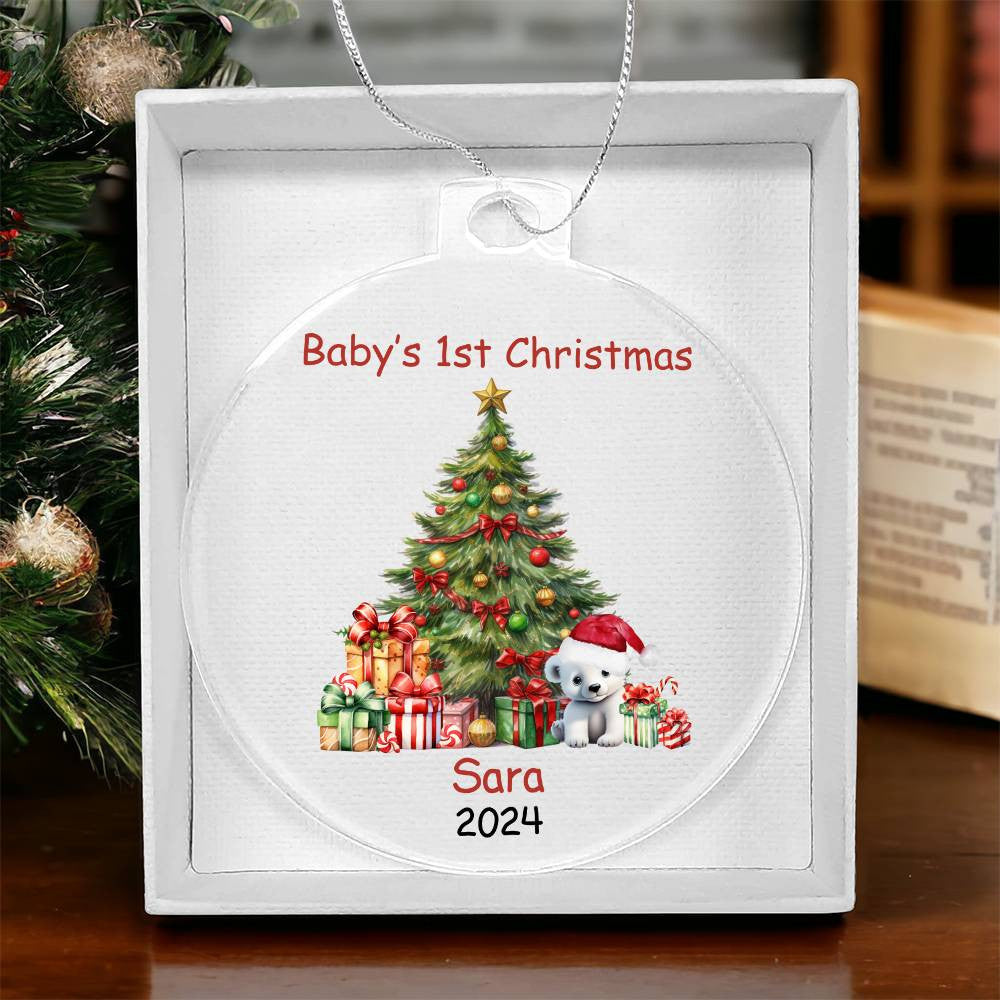 Baby's 1st Christmas Ornament-[Heartfelt Family Gift]