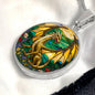 Dragon Gold Fantasy Engraved Necklace in Gold or Silver-[Heartfelt Family Gift]