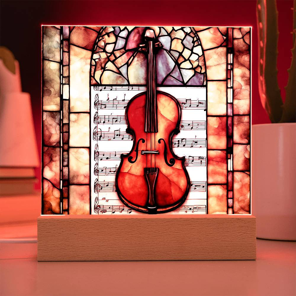 Violin Acrylic Plaque Gift for Music Lover-[Heartfelt Family Gift]
