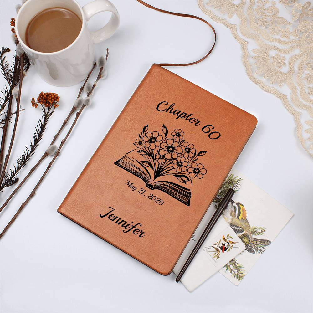 Chapter 60 Vegan Leather Birthday  Journal