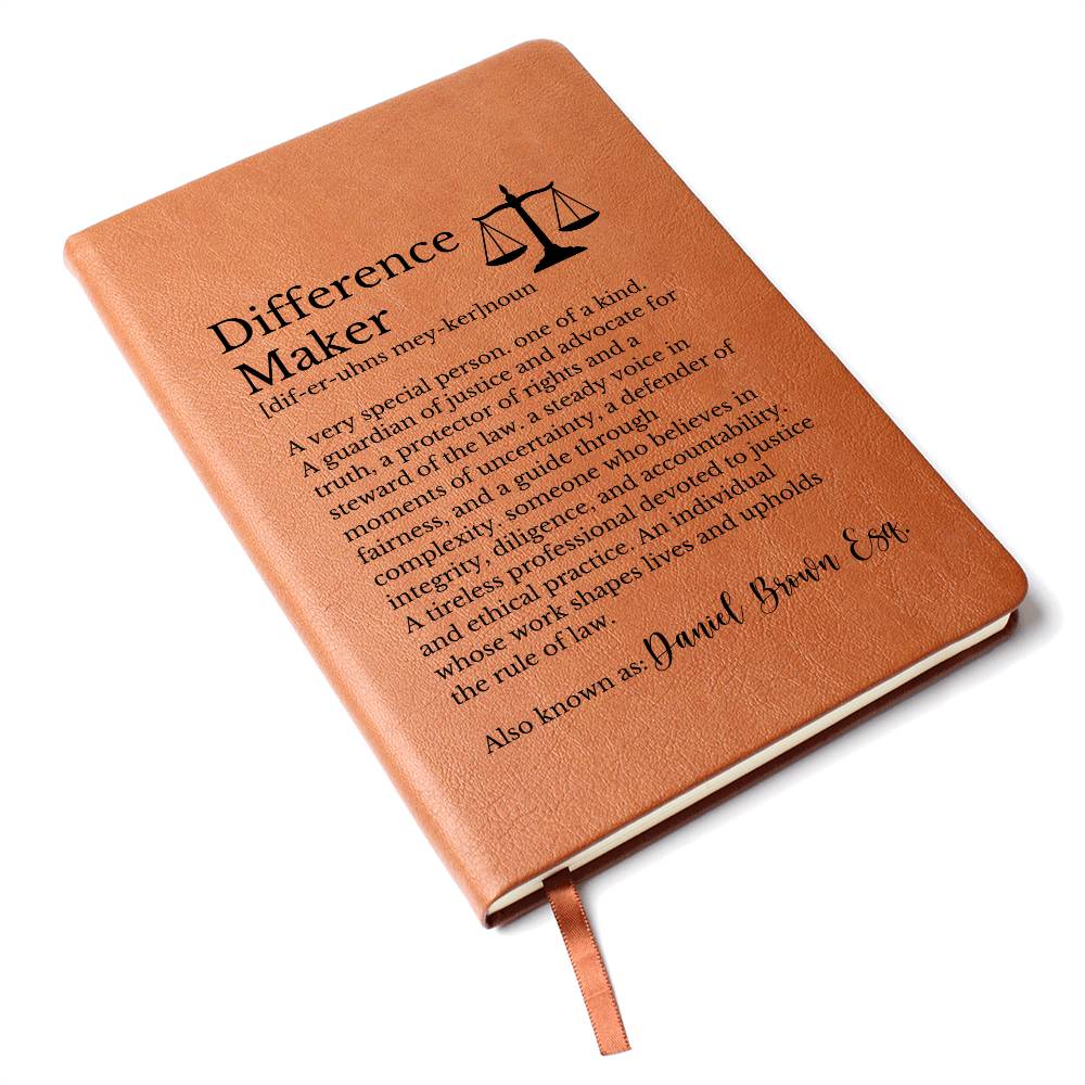 Difference Maker Journal for Lawyer