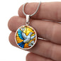 Peace Dove Engraved Necklace in Gold or Silver-[Heartfelt Family Gift]