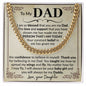 Dad Blessed Cuban Link Chain Necklace for Men-[Heartfelt Family Gift]