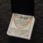 Dad Blessed Cuban Link Chain Necklace for Men-[Heartfelt Family Gift]