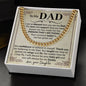Dad Blessed Cuban Link Chain Necklace for Men-[Heartfelt Family Gift]