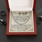 Dad Blessed Cuban Link Chain Necklace for Men-[Heartfelt Family Gift]