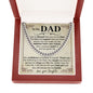 Dad Blessed Cuban Link Chain Necklace for Men-[Heartfelt Family Gift]