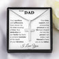 Dad Cross Necklace with Snake Chain  Add Your Name-[Heartfelt Family Gift]