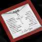 Dad Cross Necklace with Snake Chain  Add Your Name-[Heartfelt Family Gift]