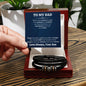 Dad  Love You Forever Men's Bracelet-[Heartfelt Family Gift]