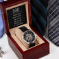 Dad Loved Men's Openwork Watch with Lighted Gift Box-[Heartfelt Family Gift]