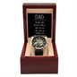 Dad Loved Men's Openwork Watch with Lighted Gift Box-[Heartfelt Family Gift]