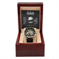 Dad Men's Openwork Watch with Lighted Gift Box-[Heartfelt Family Gift]