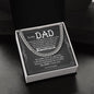 Dad My Hero Cuban Link Chain Necklace for Men-[Heartfelt Family Gift]