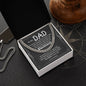 Dad My Hero Cuban Link Chain Necklace for Men-[Heartfelt Family Gift]