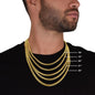 Dad My Hero Cuban Link Chain Necklace for Men-[Heartfelt Family Gift]