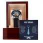 Dad My Hero Men's Openwork Watch with Lighted Gift Box-[Heartfelt Family Gift]