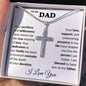 Dad Personalized Engaved Cross Necklace on Snake Chain-[Heartfelt Family Gift]