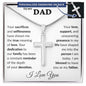 Dad Personalized Engaved Cross Necklace on Snake Chain-[Heartfelt Family Gift]