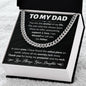 Dad You Are My Anchor Cuban Link Chain Necklace-[Heartfelt Family Gift]