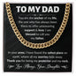 Dad You Are My Anchor Cuban Link Chain Necklace-[Heartfelt Family Gift]