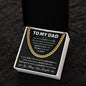Dad You Are My Anchor Cuban Link Chain Necklace-[Heartfelt Family Gift]