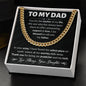 Dad You Are My Anchor Cuban Link Chain Necklace-[Heartfelt Family Gift]