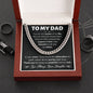 Dad You Are My Anchor Cuban Link Chain Necklace-[Heartfelt Family Gift]
