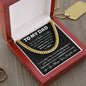 Dad You Are My Anchor Cuban Link Chain Necklace-[Heartfelt Family Gift]