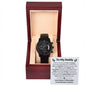 Daddy Father to Be Black Chronograph Watch-[Heartfelt Family Gift]