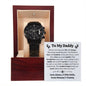 Daddy Father to Be Black Chronograph Watch-[Heartfelt Family Gift]