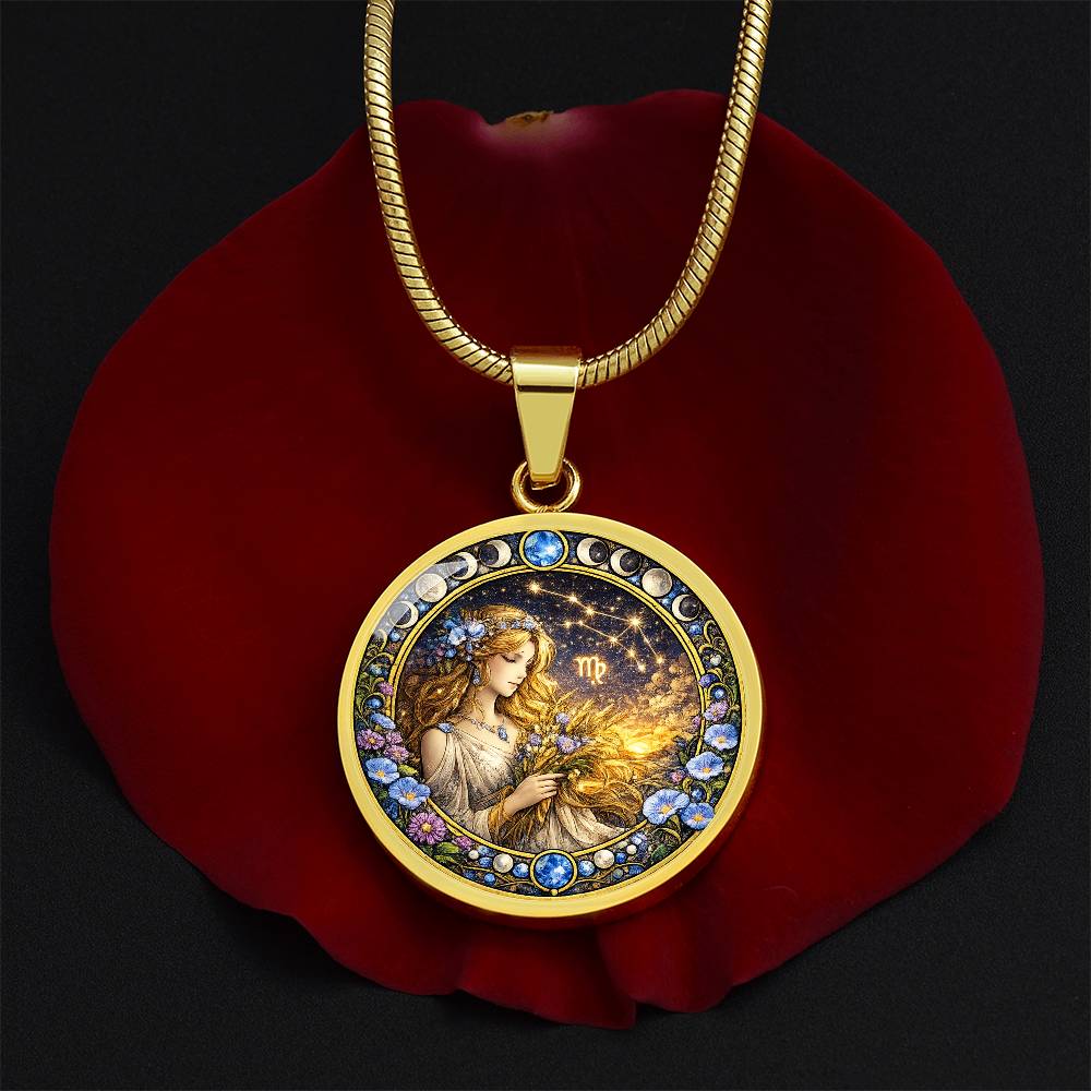 Aquarius Zodiac Sign Necklace, Personalized Zodiac Jewelry Gift, Custom Engraved Pendant, Astrology Sign Necklace, Unique Horoscope Gift