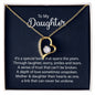 Daughter A Special Bond Heart Necklace Gift-[Heartfelt Family Gift]