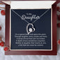 Daughter A Special Bond Heart Necklace Gift-[Heartfelt Family Gift]