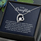 Daughter A Special Bond Heart Necklace Gift-[Heartfelt Family Gift]