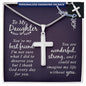 Daughter Best Friend - Personalized Christian Cross Gift-[Heartfelt Family Gift]