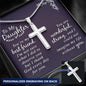 Daughter Best Friend - Personalized Christian Cross Gift-[Heartfelt Family Gift]