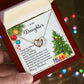 Daughter Christmas Interlocking Hearts Necklace-[Heartfelt Family Gift]