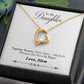 Daughter Distance Forever Love Heart Necklace-[Heartfelt Family Gift]
