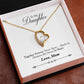 Daughter Distance Forever Love Heart Necklace-[Heartfelt Family Gift]