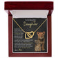 Daughter Enjoy The Ride Interlocking Hearts Necklace-[Heartfelt Family Gift]
