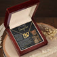 Daughter Enjoy The Ride Interlocking Hearts Necklace-[Heartfelt Family Gift]
