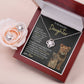 Daughter Enjoy The Ride Love Knot Necklace and Earring Gift Set-[Heartfelt Family Gift]