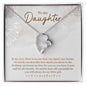 Daughter In My Eyes -Forever Love Heart Necklace-[Heartfelt Family Gift]