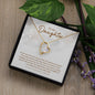 Daughter In My Eyes -Forever Love Heart Necklace-[Heartfelt Family Gift]
