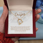 Daughter In My Eyes -Forever Love Heart Necklace-[Heartfelt Family Gift]