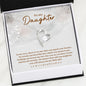 Daughter In My Eyes -Forever Love Heart Necklace-[Heartfelt Family Gift]