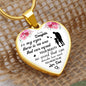Daughter In My Eyes Heart Necklace Personalized Engraving-[Heartfelt Family Gift]