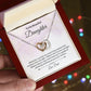 Daughter Interlocking Hearts Necklace-[Heartfelt Family Gift]