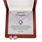 Daughter Knot Necklace and Earring Set-[Heartfelt Family Gift]